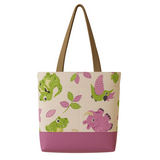 DIY Luxe Tote Bag Kit – Premium Fabric + Easy Instructions Pink Rhino and Frogs