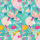 CRAFTY CLAWS DV6778 100% COTTON TODAY ONLY $5 A METRE MIN ONE METRE CUT