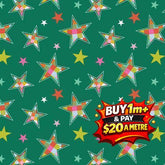 DECK THE HALLS CHRISTMAS DV6925 100% COTTON