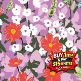 SUMMER ABROAD POPLIN SALZBURG LILAC DVF1102 100% COTTON POPLIN 120GSM 147CM