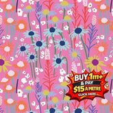 SUMMER ABROAD POPLIN TOP OF THE ALM PINK POP DVF1103 100% COTTON POPLIN 120GSM 147CM