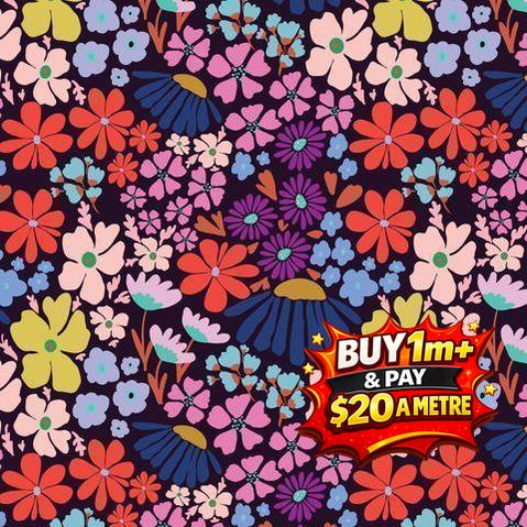 SUMMER ABROAD DRILL PALACE PARK HEDGE DVF1126 100% COTTON DRILL 240GSM 137CM