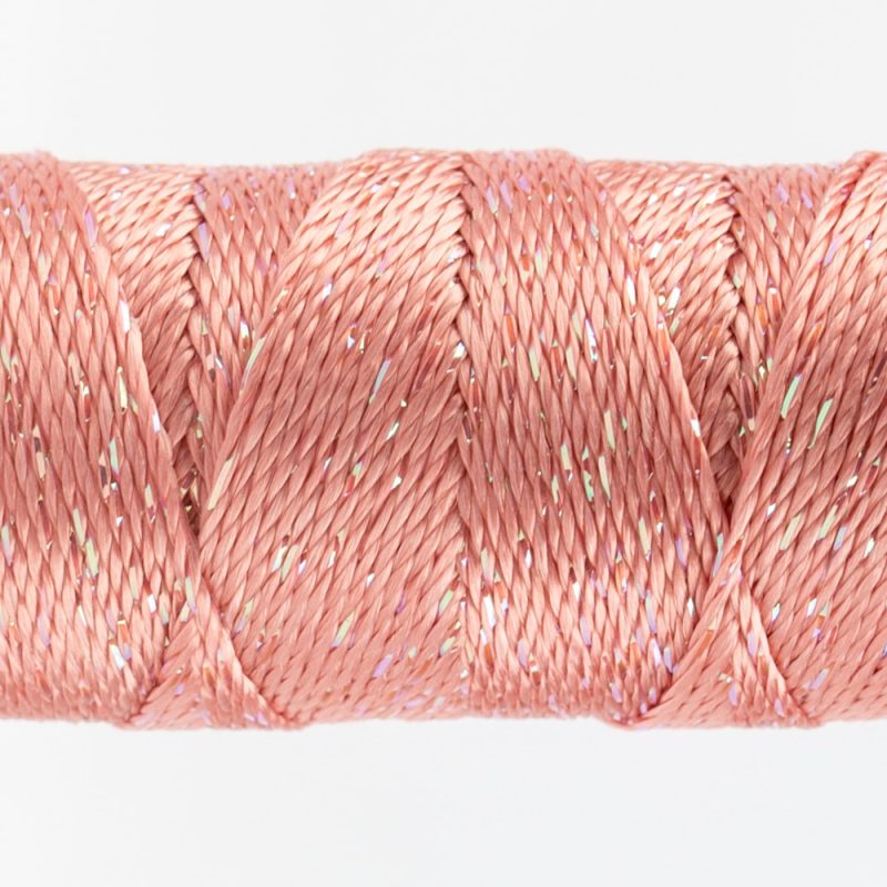 Thread - SSDazzle Rayon Metallic - 8Wt - SSDZS1127 - Apricot Blush - 46m/50yd