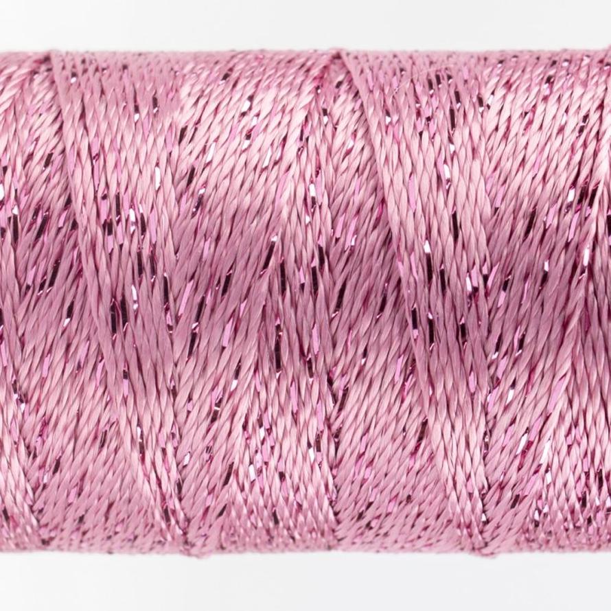 Thread - Dazzle Rayon Metallic - 8Wt - DZ1201 - Baby Pink