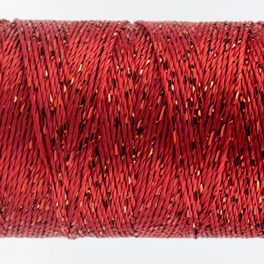 Thread - Dazzle Rayon Metallic - 8Wt - DZ1267 - Tomato Red