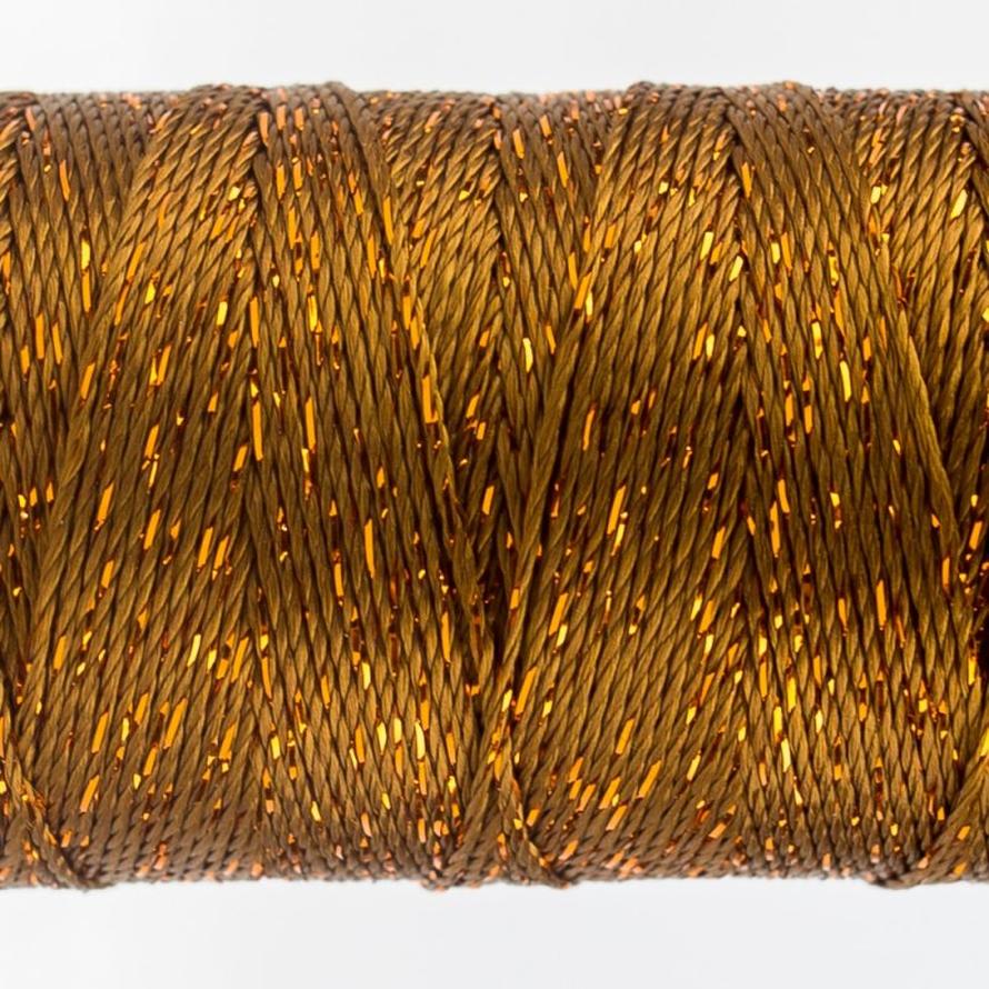 Thread - Dazzle Rayon Metallic - 8Wt - DZ330 - Acorn Brown