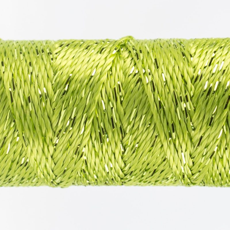 Thread - SSDazzle Rayon Metallic - 8Wt - SSDZS4149 - Macaw Green - 46m/50yd