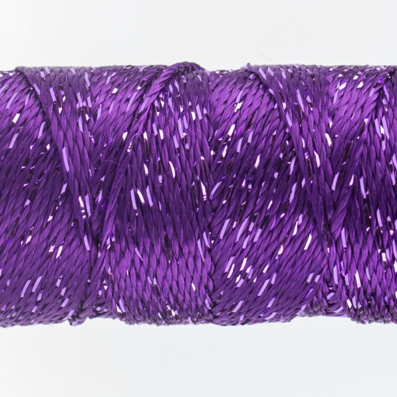 Thread - SSDazzle Rayon Metallic - 8Wt - SSDZS5110 - Sparkling Grape - 46m/50yd