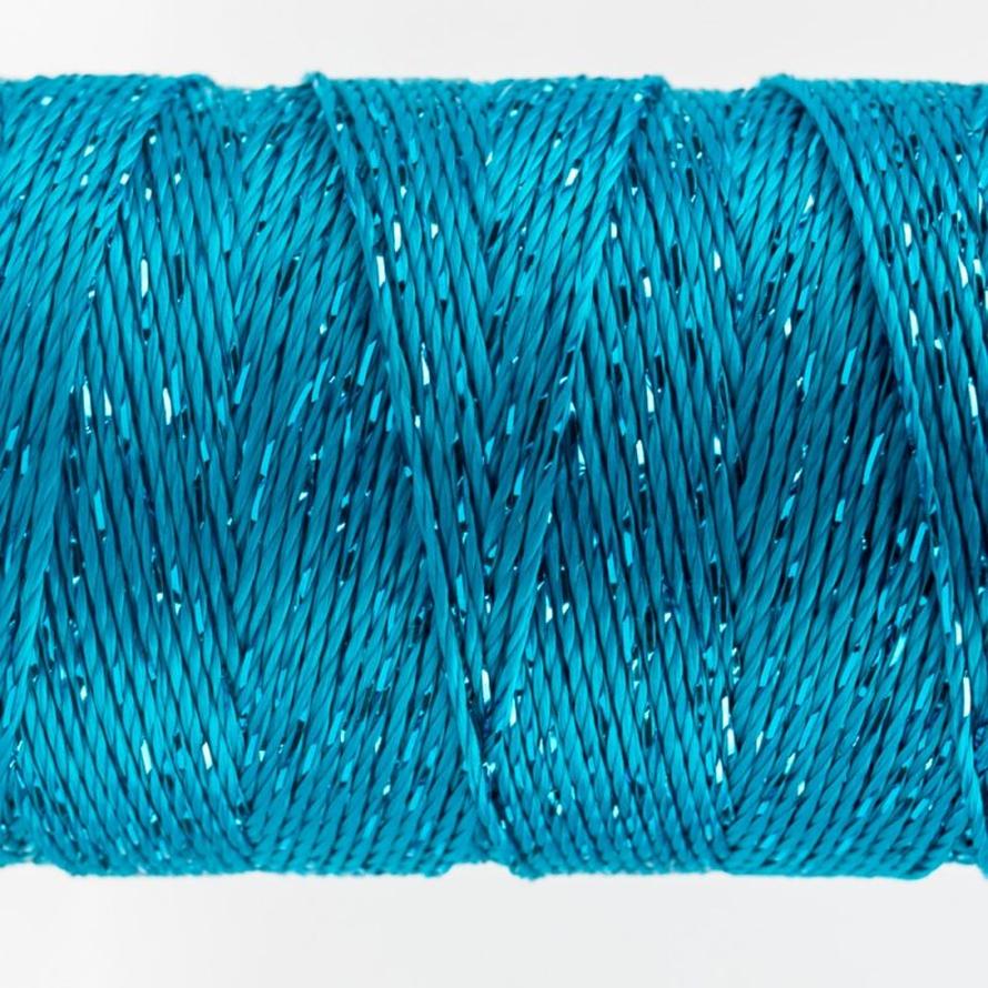 Thread - Dazzle Rayon Metallic - 8Wt - DZ538 - Dark Turquoise