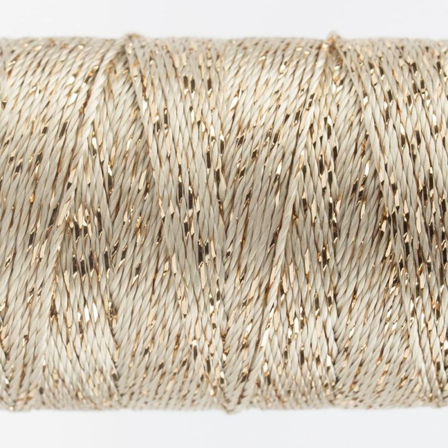 Thread - Dazzle Rayon Metallic - 8Wt - DZ7102 - Ecru