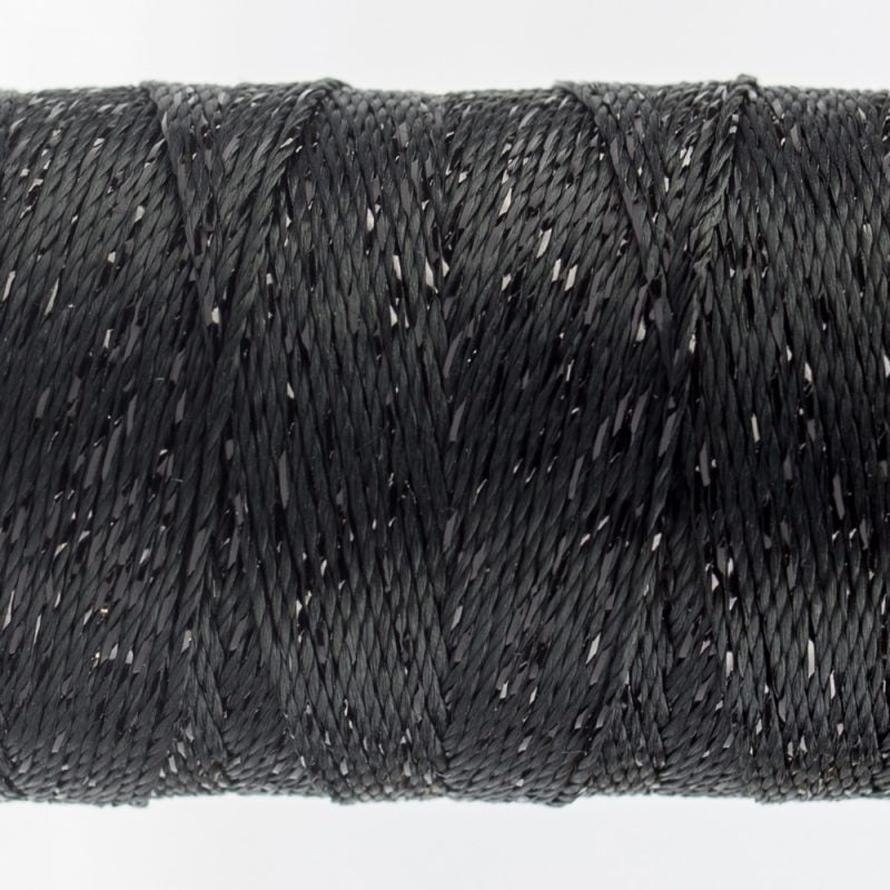 Thread - Dazzle Rayon Metallic - 8Wt - DZ9000 - Black