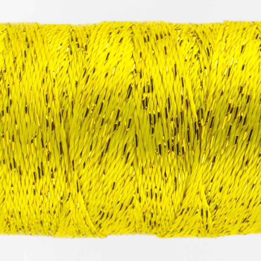 Thread - Dazzle Rayon Metallic - 8Wt - DZ938 - Lemon Yellow