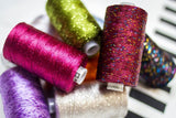 Thread - SSDazzle Rayon Metallic - 8Wt - SSDZS3116 - Majolica Blue - 46m/50yd