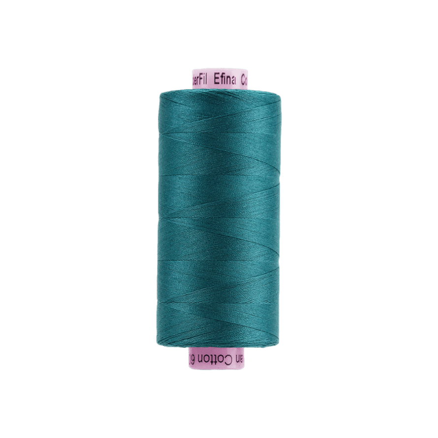 Threads - Egyptian Cotton - Efina 60Wt - EF09 - Amazon Green (1500yd) - 150m/164yd
