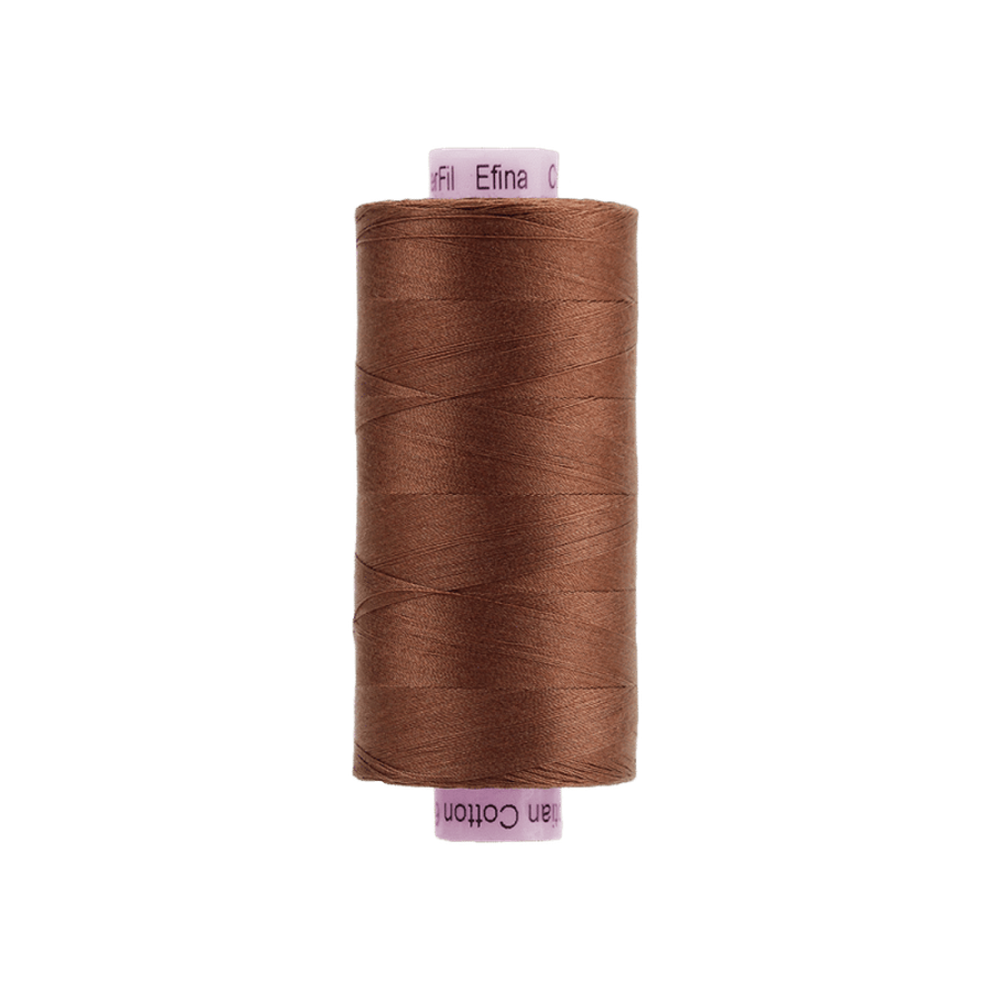 Threads - Egyptian Cotton - Efina 60Wt - EF28 - Rust (1500yd) - 150m/164yd