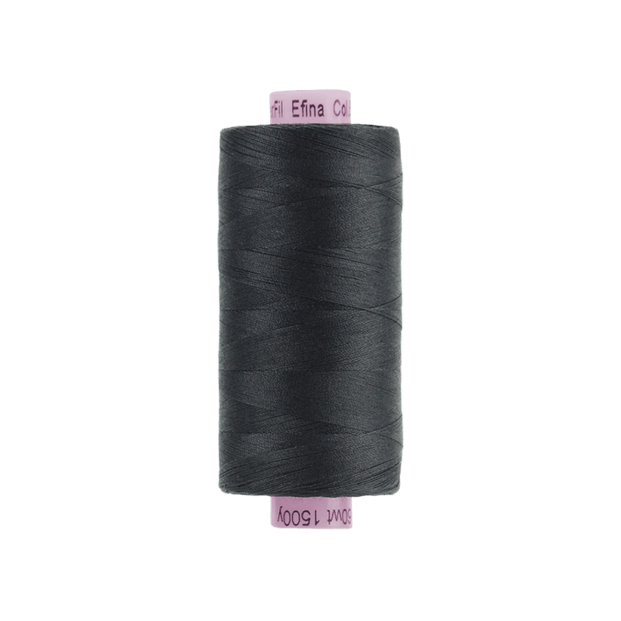 Threads - Egyptian Cotton - Efina 60Wt - EF30 - Black (1500yd) - 150m/164yd