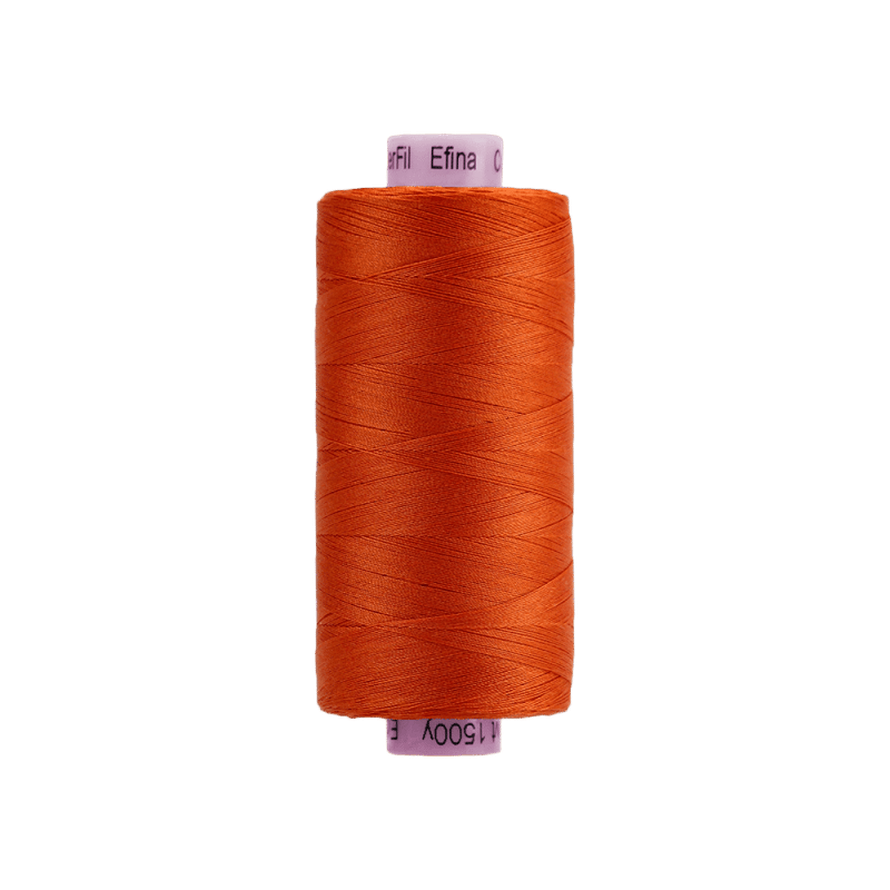 Threads - Egyptian Cotton - Efina 60Wt - EF47 - Pumpkin (1500yd) - 150m/164yd