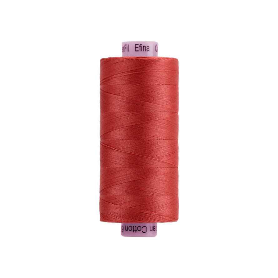 Threads - Egyptian Cotton - Efina 60Wt - EF48 - Persimmon (1500yd) - 150m/164yd