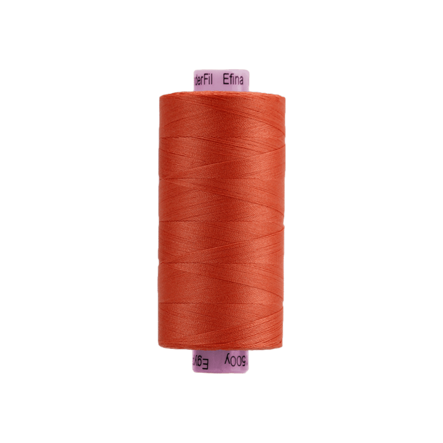 Threads - Egyptian Cotton - Efina 60Wt - EF49 - Kumquat (1500yd) - 150m/164yd