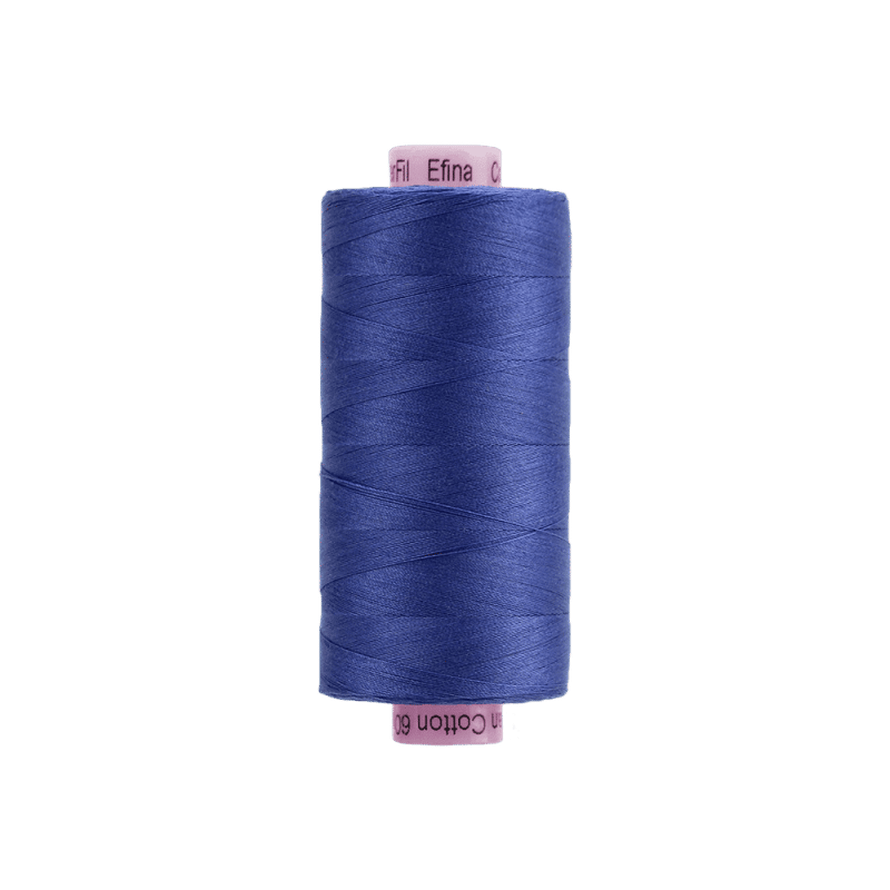 Threads - Egyptian Cotton - Efina 60Wt - EF57 - Larkspur Blue (1500yd) - 150m/164yd