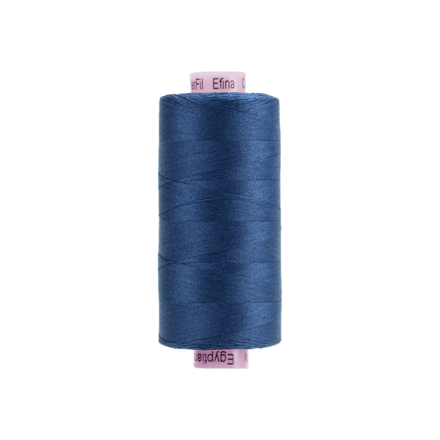 Threads - Egyptian Cotton - Efina 60Wt - EF78 - Deep Ocean (1500yd) - 150m/164yd