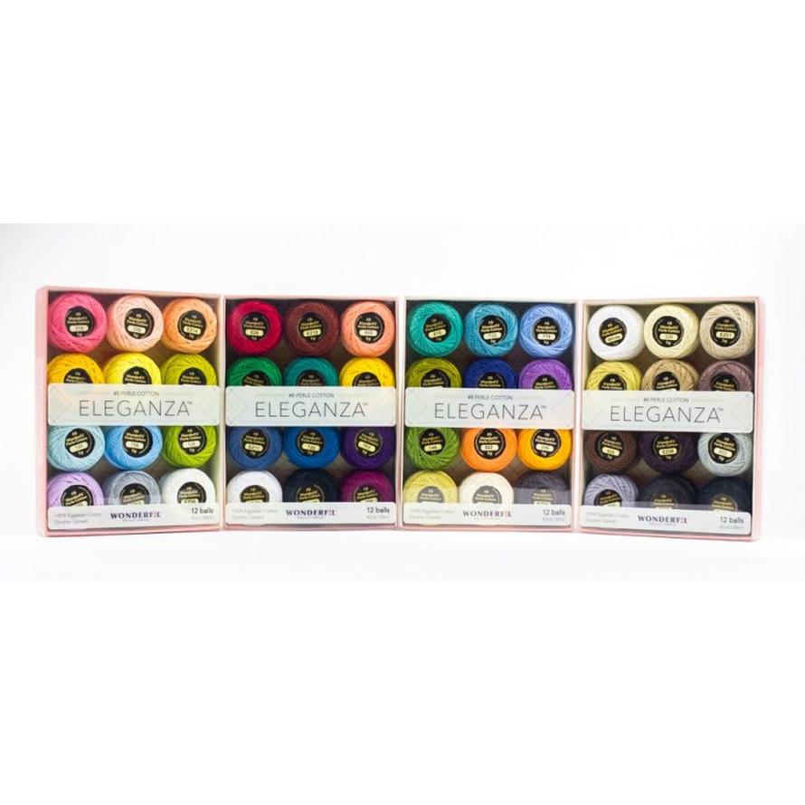 Threads - Egyptian Cotton - Eleganza 8Wt - Eleganza Ball Packs - 38.4m/42yd