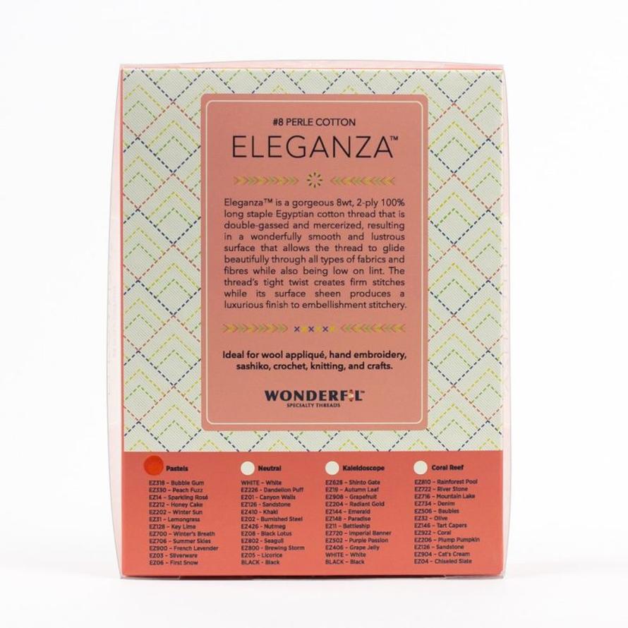 Threads - Egyptian Cotton - Eleganza 8Wt - Eleganza Ball Packs - 38.4m/42yd