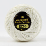 Threads - Egyptian Cotton - Eleganza 8Wt - EL5G6 - First Snow - 38.4m/42yd