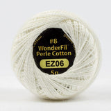 Threads - Egyptian Cotton - Eleganza 8Wt - EL5G6 - First Snow - 38.4m/42yd