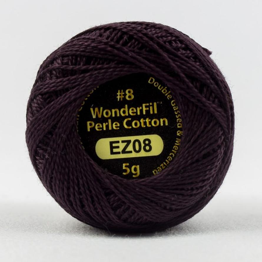 Threads - Egyptian Cotton - Eleganza 8Wt - EL5G8 - Black Lotus - 38.4m/42yd