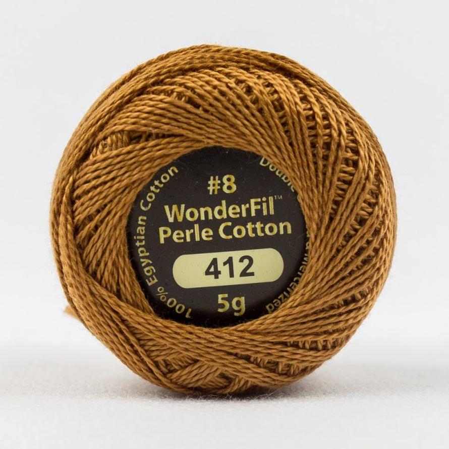 Threads - Egyptian Cotton - Eleganza 8Wt - EL5G412 - Cured Leather - 38.4m/42yd
