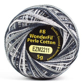 Alison Glass Eleganza Perle Cotton - EL5GM-2211 - Pepper - 38.4m/42yd