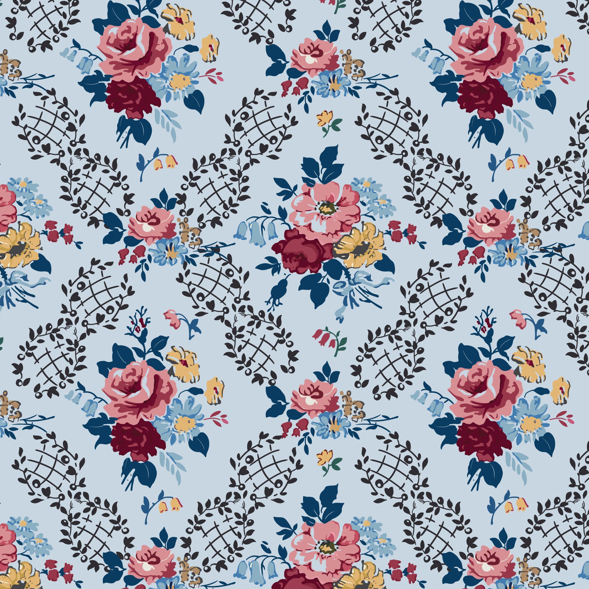 FORGET-ME-NOT ROSE -Pattern and Kit - MAY 2025