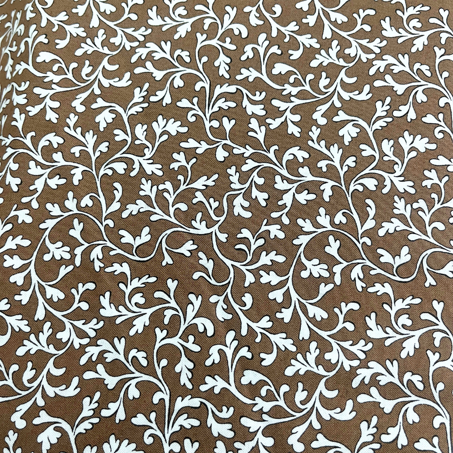 Fabric Freedom - Pattern Perfect - Vine - (Brown 100% Cotton Fabric WOF 110cm-112cm