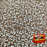 Fabric Freedom - Pattern Perfect - Vine - (Brown 100% Cotton Fabric WOF 110cm-112cm