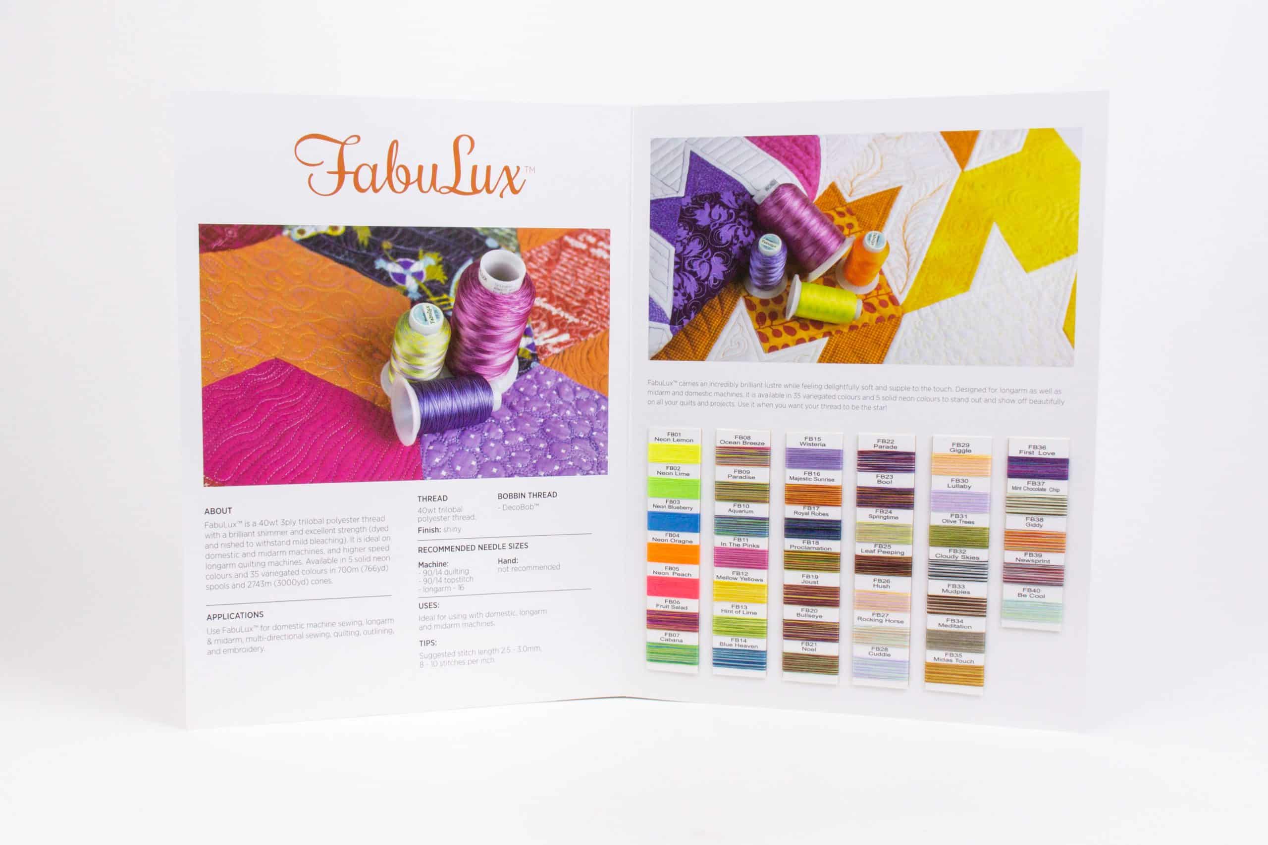 WonderFil Thread Colour Cards