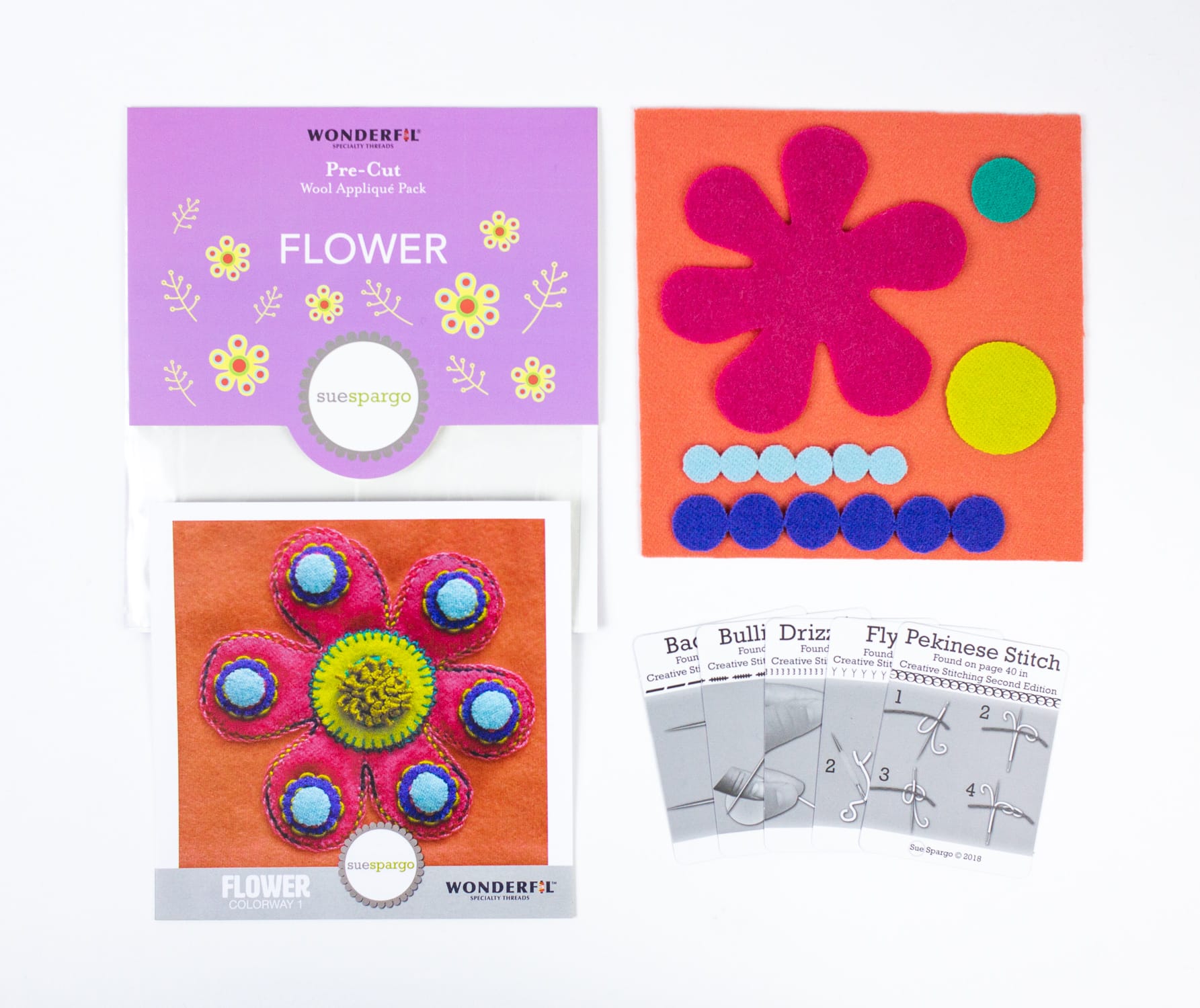 Sue Spargo Pre-Cut Wool Kits