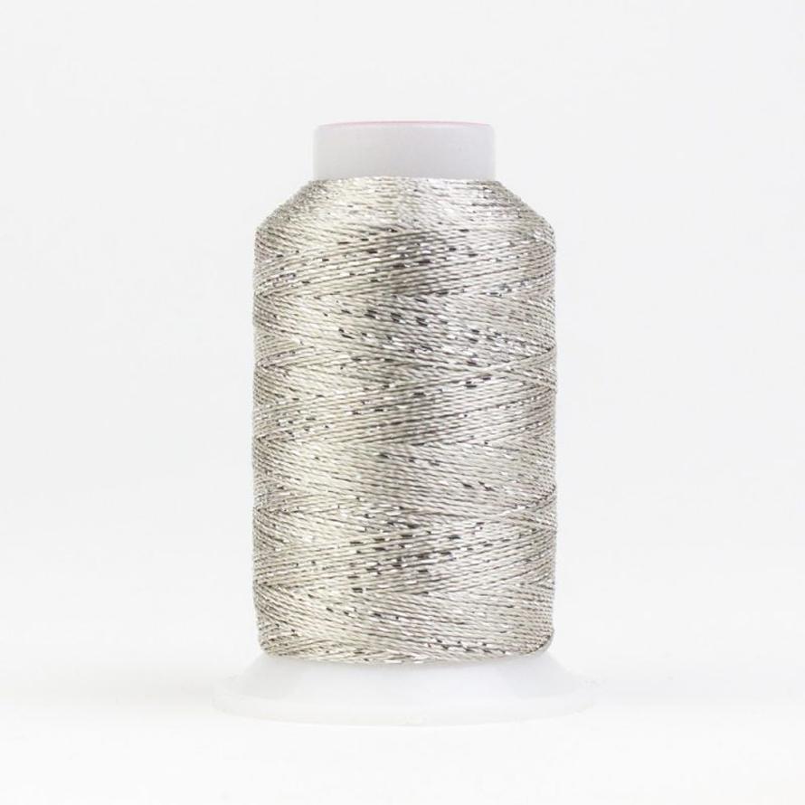 Thread - GlaMore Rayon Metallic - 12Wt - GM2000 - Silver - 274m/300yd