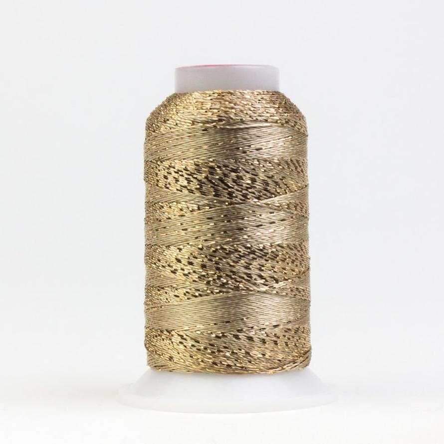 Thread - GlaMore Rayon Metallic - 12Wt - GM7102 - Light Brass - 274m/300yd