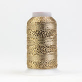 Thread - GlaMore Rayon Metallic - 12Wt - GM7102 - Light Brass - 274m/300yd