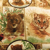 Girodano Studios LLC Tigers 100% Cotton Fabric WOF 110cm-112cm