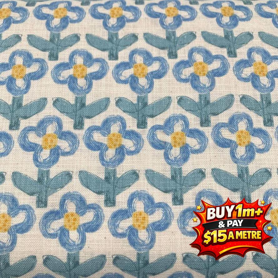 Hanako, Cotton Printed Poplin, 104cm, 200gsm