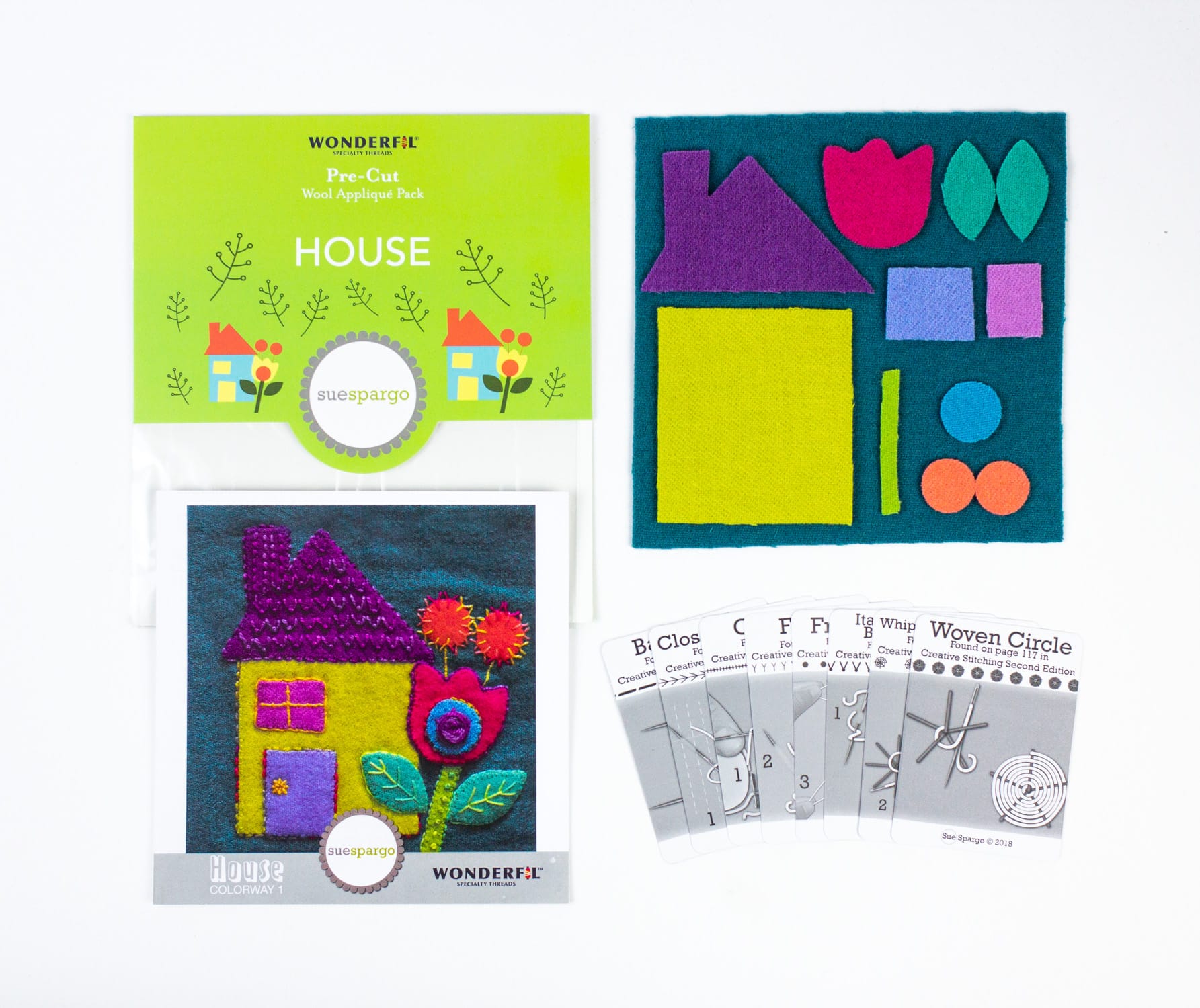 Sue Spargo Pre-Cut Wool Kits