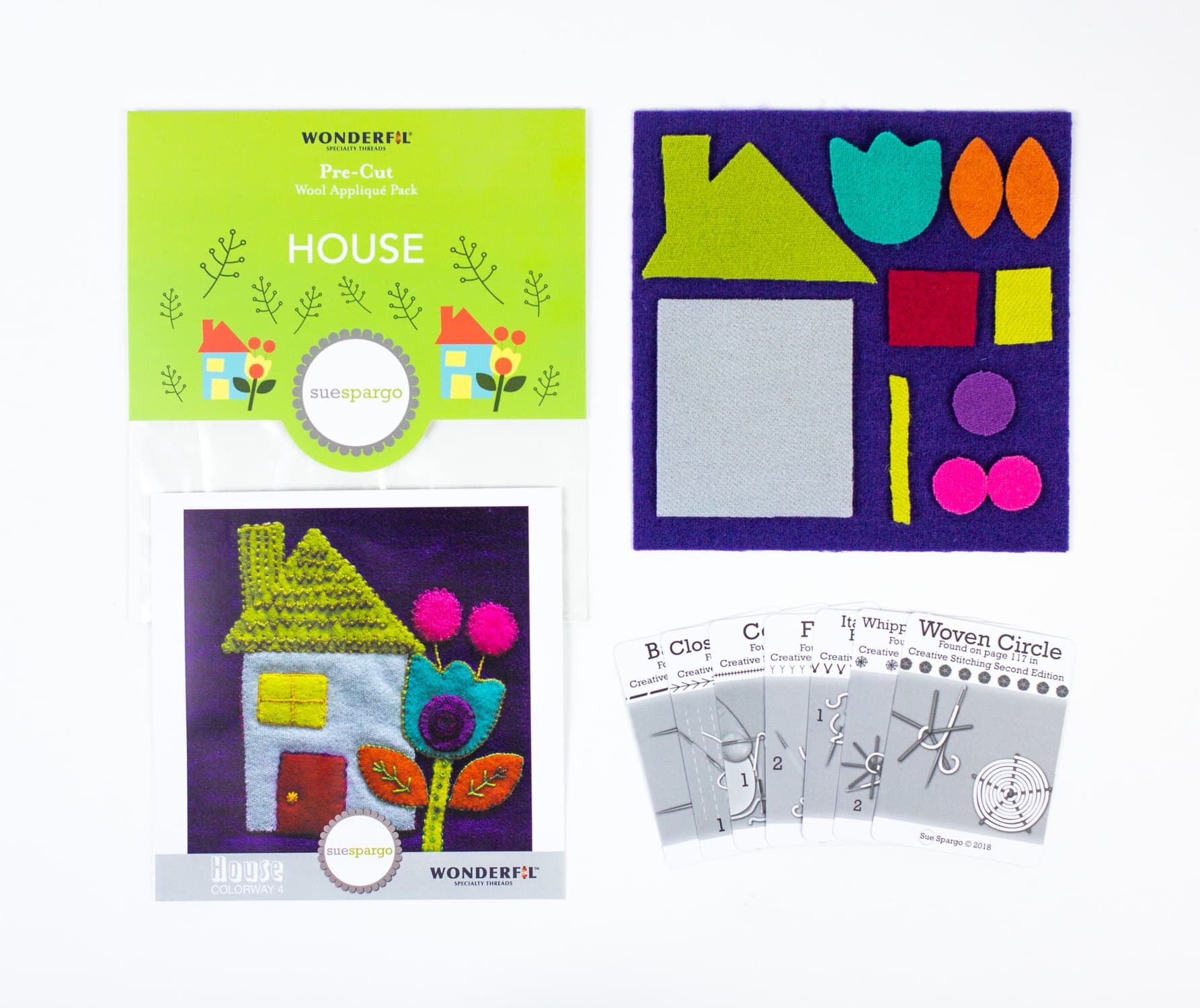 Sue Spargo Pre-Cut Wool Kits