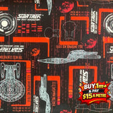 Star Trek 100% Cotton Fabric WOF 110cm- 112cm