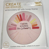 Create Handmade Embroidery Kindness Hand Stitching with Hoop