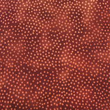 Rust Coloured Dots Cotton Fabric 100%
