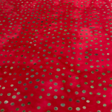 Red Dots Batik Fabric 100% Cotton Fabric WOF 110cm- 112cm