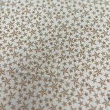 River Bend Stars 100% Cotton Fabric WOF 110cm- 112cm Cream