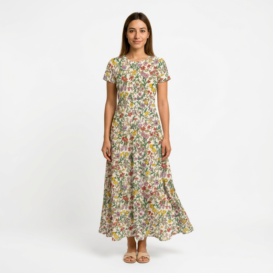 Cotton Printed Lawn, 70gsm, Hokkoh, Japan 110cms 7025-610-4B